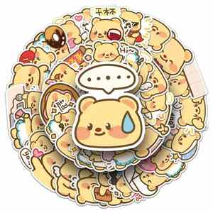 สติกเกอร์โลโก้การ์ตูนน่ารักปรับแต่งได้ ทนทานต่อรังสียูวี กันน้ำ ผลิตจากไวนิลพีวีซี ตกแต่งด้วยการตัดแบบไดคัท ทนทาน สติกเกอร์ส่งเสริมการขายแบบกำหนดเอง - Product Image 5