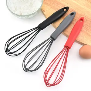 Đa Chức Năng Nhà Bếp Nấu Ăn Silicone Hướng Dẫn Sử Dụng Quay Eggbeater Trứng Beater Với Xử Lý