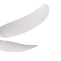 Kit d'éclairage de ventilateur de plafond de moteur à courant continu à montage encastré 3 couleurs gradateur acrylique abat-jour ventilateur de refroidissement par air avec flux d'air ascendant et lumière