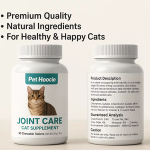 อาหารเสริมโอเม ทอรีนสำหรับแมว โปรไบโอติกแบบเคี้ยว/ผง ช่วยดูดซึมเร็ว เสริมภูมิคุ้มกัน บำรุงสุขภาพผิว ดูแลสุขภาพ - Product Image 1