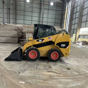 Chargeuse sur pneus d'occasion automatique CAT246C Caterpillar 246C Mini machines de construction Mini chargeuse compacte sur roues en stock - Product Image 1