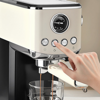 Machine à café expresso Circle Joy CJ-KFJ01 20 bars, extraction chaude et froide, contrôle de la température à 92°C, buse vapeur pour la maison et le bureau