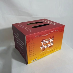 Caja de Cartón para Transporte de Bebidas, con Logotipo Personalizado, Paquete de 12 Latas Elegantes de 355 ml para <span class=keywords><strong>Agua</strong></span> con Gas, Jugos y Cerveza - Product Image 3