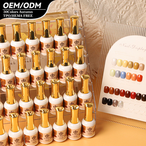 Set de Esmaltes de Gel Ms Rainbow, Diseño de Alta Calidad, <span class=keywords><strong>Serie</strong></span> Otoñal de 30 Colores, Esmalte de Uñas en Gel Profesional, Kit de Esmalte de Gel UV - Product Image 1