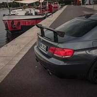 Aileron Arrière en Fibre de Carbone Style GTS pour BMW 1M M3 E46 E82 E87 E90 E92 E93 F30 F10 M2 M3 M4 F32 Berline – Aile de Coffre de Course
