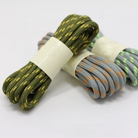 Lacets de sport d'extérieur durables en polyester à motif imprimé personnalisable pour la randonnée et la marche, longue durée, 4,5 mm