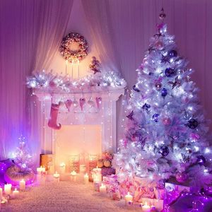 Guirlande lumineuse féerique 800 LED pour intérieur/extérieur, décoration <span class=keywords><strong>de</strong></span> sapin <span class=keywords><strong>de</strong></span> Noël, fil PVC <span class=keywords><strong>blanc</strong></span> chaud, <span class=keywords><strong>rouge</strong></span>, vert, rose - Vente directe usine - Product Image 4