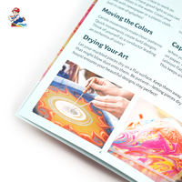 Carnet personnalisé avec estampage à chaud 3D sur papier d'art, reliure agrafée, pour guide d'utilisation, avec papier kraft et offset