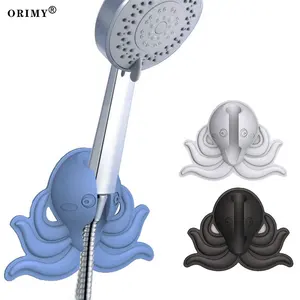 OEM/ODM 15*11cm 새로운 디자인 욕실 재사용 진공 흡입 컵 벽 마운트 브래킷 실리콘 샤워 헤드 홀더 조절