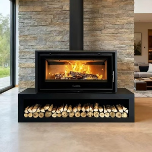 <span class=keywords><strong>Caminetto</strong></span> in Legno Autoportante Personalizzabile con Supporto Opzionale per Diversi Stili di Arredamento Domestico - Product Image 1