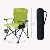 Chaise de camping et de pêche pliable en acier inoxydable avec tissu Oxford – Robuste pour l'extérieur, le parc et la chambre