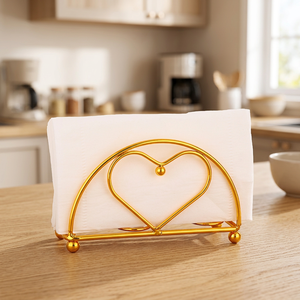 Hotels Dining Table Ornaments Metal Tissue Box Europe Design Durable Portable Restaurant Cutlery Gold Plated <b>Napkin</b> <b>Holder</b> OEM - Product Image 2
