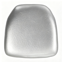 Coussin de chaise Chiavari en vinyle, mousse PU, tissu, or dur, blanc, noir, argent