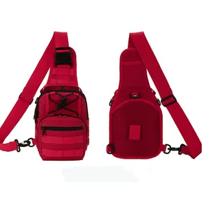 OEM уличная спортивная сумка кросс-боди сумка на плечо с защитой от царапин тактическая красная нагрудная сумка