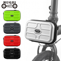 Sac de vélo pliable MUQZI pour porte-bagages avant, sac de rangement rigide pour cyclisme en extérieur