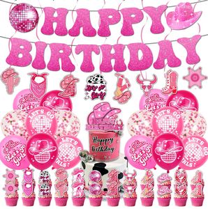 Artículos <span class=keywords><strong>de</strong></span> Fiesta <span class=keywords><strong>de</strong></span> <span class=keywords><strong>Cumpleaños</strong></span> con Temática <span class=keywords><strong>de</strong></span> Vaquera Rosa, Decoración <span class=keywords><strong>de</strong></span> Mesa, Pancarta, Globos, Fondo, Decoración <span class=keywords><strong>para</strong></span> Baby Shower y Fiesta <span class=keywords><strong>de</strong></span> <span class=keywords><strong>Cumpleaños</strong></span> <span class=keywords><strong>para</strong></span> Niñas - Product Image 1