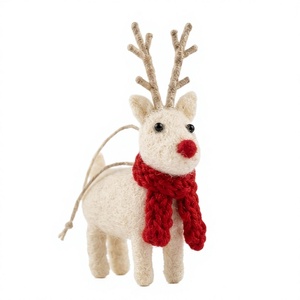 Adorno de Pared de Fieltro de Lana Hecho a Mano de Primera Calidad del Himalaya, Decoración Ecológica para Árbol de Navidad, Personalizable - Product Image 1