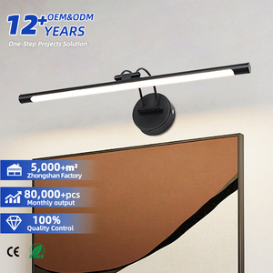Modern <b>LED</b> Bathroom Mirror Wall Lamp with Aluminum Construction 40cm Length IP44 Rated Dimmable 3-Year Warranty - Product Image 1