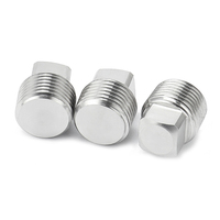 Bouchon de tuyau mâle personnalisé en gros filetage à tête carrée extérieure tiges en acier inoxydable solides par CNC pour raccord de tuyau à douille de force