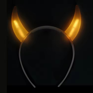 Diadema Luminosa Desechable con Diseño de <span class=keywords><strong>Diablo</strong></span> para Fiestas de Halloween, 100 Unidades, Talla Única - Product Image 4