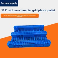 Palette en plastique HDPE à 4 entrées, haute résistance, durable, options de couleur et de logo personnalisées, marque GAHH, pour rayonnage automatisé en entrepôt