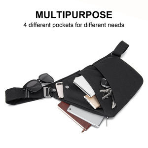 हम तेजी से शिपिंग फैशन एंटी चोरी करने वाले व्यक्ति के सीने के बैग को खेल/यात्रा के लिए गर्म बिक्री वाले वाटरप्रूफ स्लिंग बैग - Product Image 4