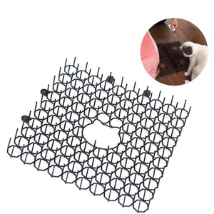 Alfombra con púas repelente de gatos, rectangular negra, Mcd 01, control de plagas para gatos, a prueba de perros, para uso en interiores y exteriores - Product Image 2