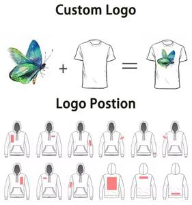 Camiseta con logotipo personalizado, camisetas unisex informales de peso pesado, Camiseta de algodón, camiseta de hilo - Product Image 2