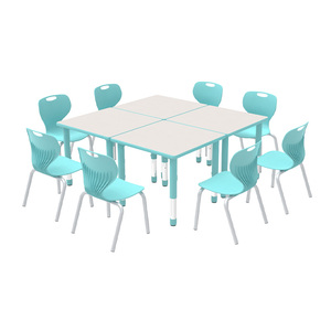 Daycare đồ nội thất trẻ em Bàn và ghế đặt nghiên cứu bàn ghế mẫu giáo đồ nội thất hoạt động lớp học kết hợp bàn và ghế - Product Image 1