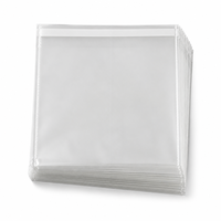 Sacs en polyéthylène transparents à fermeture autocollante, sacs d'emballage plats avec bande adhésive, OPP PE CPP, thermosoudés, réutilisables, pour le stockage des aliments, vente en gros