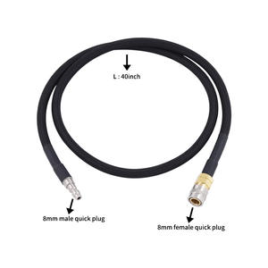 Mini régulateur de CO2 pour outils pneumatiques comprenant des cloueuses agrafeuses calfeutrage Sport Paintball avec tuyau - Product Image 4