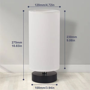 Lámpara de Escritorio LED Creativa con Pantalla de Tela de Lino, Bombilla LED Incluida, Lámpara de Mesa Minimalista Japonesa para Sala de Estar o Dormitorio - Product Image 2