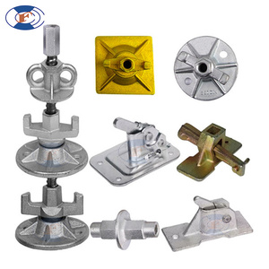 Dado a farfalla per tirante in ghisa zincata argento/giallo HF Construction, dado filettato per tirante, dadi per casseforme per uso edile - Product Image 2