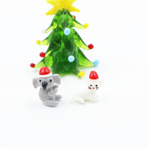 ชุดเครื่องประดับคริสต์มาสแก้วทำมือลายมูราโน่ขนาดเล็กหลากหลายแบบ สำหรับตกแต่งวันหยุดคริสต์มาส - Product Image 3