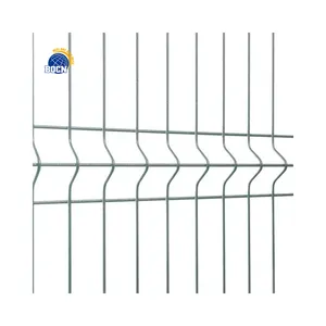 BOCN Factory Professional Metal 3D Security Fence 6x6 Reinforced Welded Wire Mesh PVC Coated Garden Fence