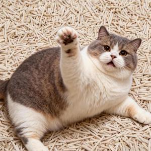 Bac à litière pour chat en tofu avec charbon actif, bois, amidon de maïs, agglomération rapide, écologique, jetable dans les toilettes, sans blocage - Product Image 1