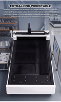 Nouvelle machine de découpe laser à fibre CNC 3 axes de bureau 1500*6000MM avec refroidissement par eau pour acier inoxydable, aluminium, laiton et tôles métalliques