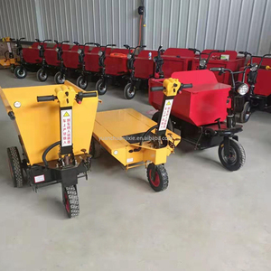 Construction Air-filled Brick Transport <b>Flat</b> Plate Three-wheeled Factory Workshop Transfer Truck <b>Battery</b> Self-dumping Brick Truc - Product Image 3
