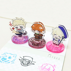 Biểu tượng tùy chỉnh Anime rõ ràng <span class=keywords><strong>Acrylic</strong></span> Stamp <span class=keywords><strong>block</strong></span> với xử lý <span class=keywords><strong>Acrylic</strong></span> Ink Stamp <span class=keywords><strong>Block</strong></span> chủ <span class=keywords><strong>Acrylic</strong></span> cao su Stamp Standee Maker - Product Image 4