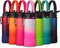 Sangle de support pour bouteille d'eau OEM & ODM en gros – Promotion – Sangle en paracorde à large ouverture avec boucle pour bouteille d'eau pour l'extérieur