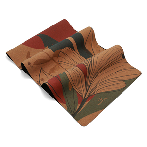 Tapis de yoga <span class=keywords><strong>Tiny4k</strong></span> pour adolescents, antidérapant, en caoutchouc naturel, avec impression personnalisée, en liège écologique, avec sangle de transport - Product Image 6