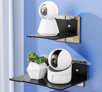 Étagère de rangement murale multifonctionnelle pour accessoires TV et routeur Wifi Support de rangement pour la maison Support en métal durable