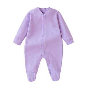 Combinaison pour nouveau-né et combinaison de ramper pour bébé, barboteuses d'été sans manches unisexe en polyester/coton imprimé pour nourrissons et tout-petits - Product Image 4