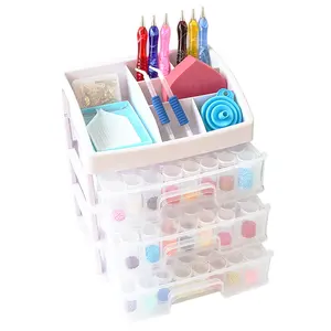 Aufbewahrung sbox mit mehreren Schubladen 5D Diamond Painting Stick zubehör 3 Schichten mit runden Flaschen kombinationen