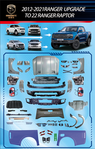 Kit de carrosserie de lifting avant amélioré et modifié pour Ford Ranger T6 <span class=keywords><strong>T7</strong></span> T8 2012-2021 vers Ranger Raptor 2022 - Product Image 3