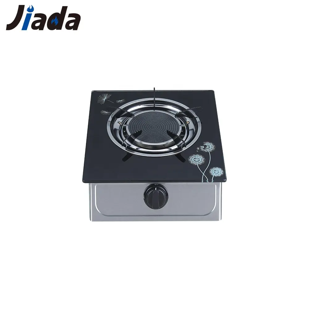 Jaminan Jual Beli Kompor Harga Kompetitif 1 Kaca Pembakar Kompor Gas Cooktop Komersial