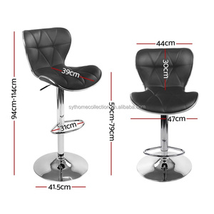 Tabourets de bar en cuir PU réglables en <span class=keywords><strong>hauteur</strong></span> pour comptoir de bistrot, chaises de comptoir élégantes à siège ergonomique pour café et <span class=keywords><strong>salon</strong></span> - Product Image 2
