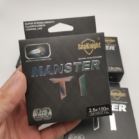 Ligne de pêche en fluorocarbone SeaKnight Monster T1 100M en fibre de carbone 0.8 # -5.0 #   Ligne de pêche coulante pour la truite, le bar, la carpe et la pêche en eau salée