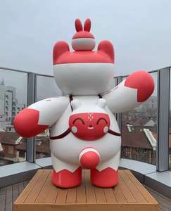 Escultura Gigante de Gato en Fibra de Vidrio para Exteriores, Estatuas Artísticas Emblemáticas para Áreas de Ocio, Plazas Comerciales, Centros Comerciales y Espacios Públicos - Product Image 5