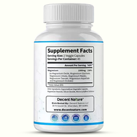 Compléments en capsules de magnésium glycinate 3-en-1 à marque privée : citrate, glycinate, 1800 mg, 1000 mg